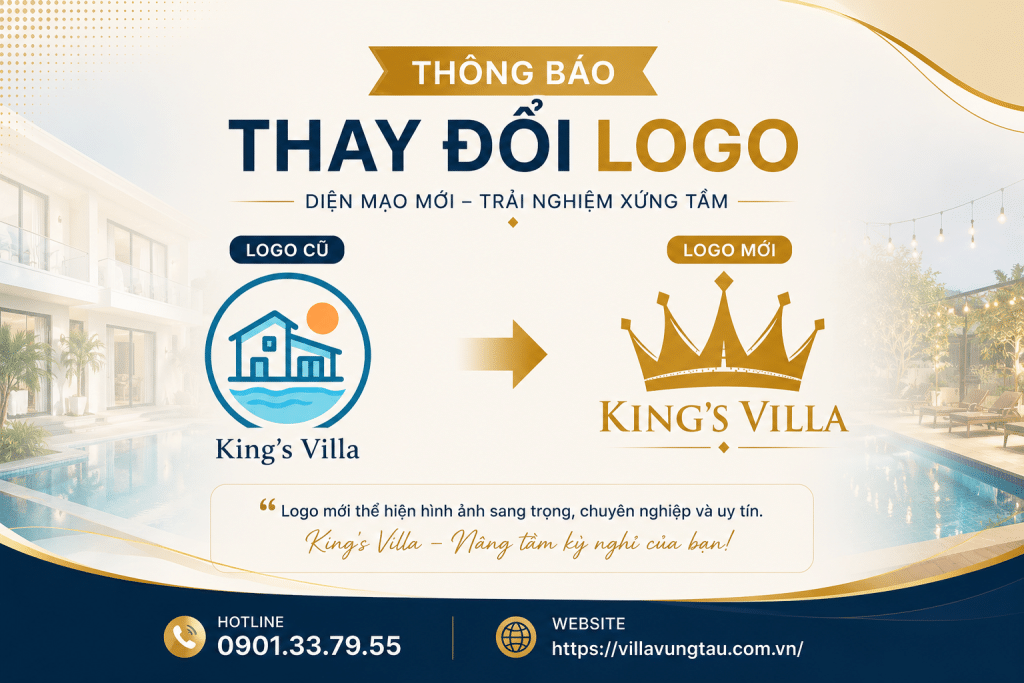 Thông Báo Thay Đổi Logo Chính Thức Của VillaVungTau.com.vn