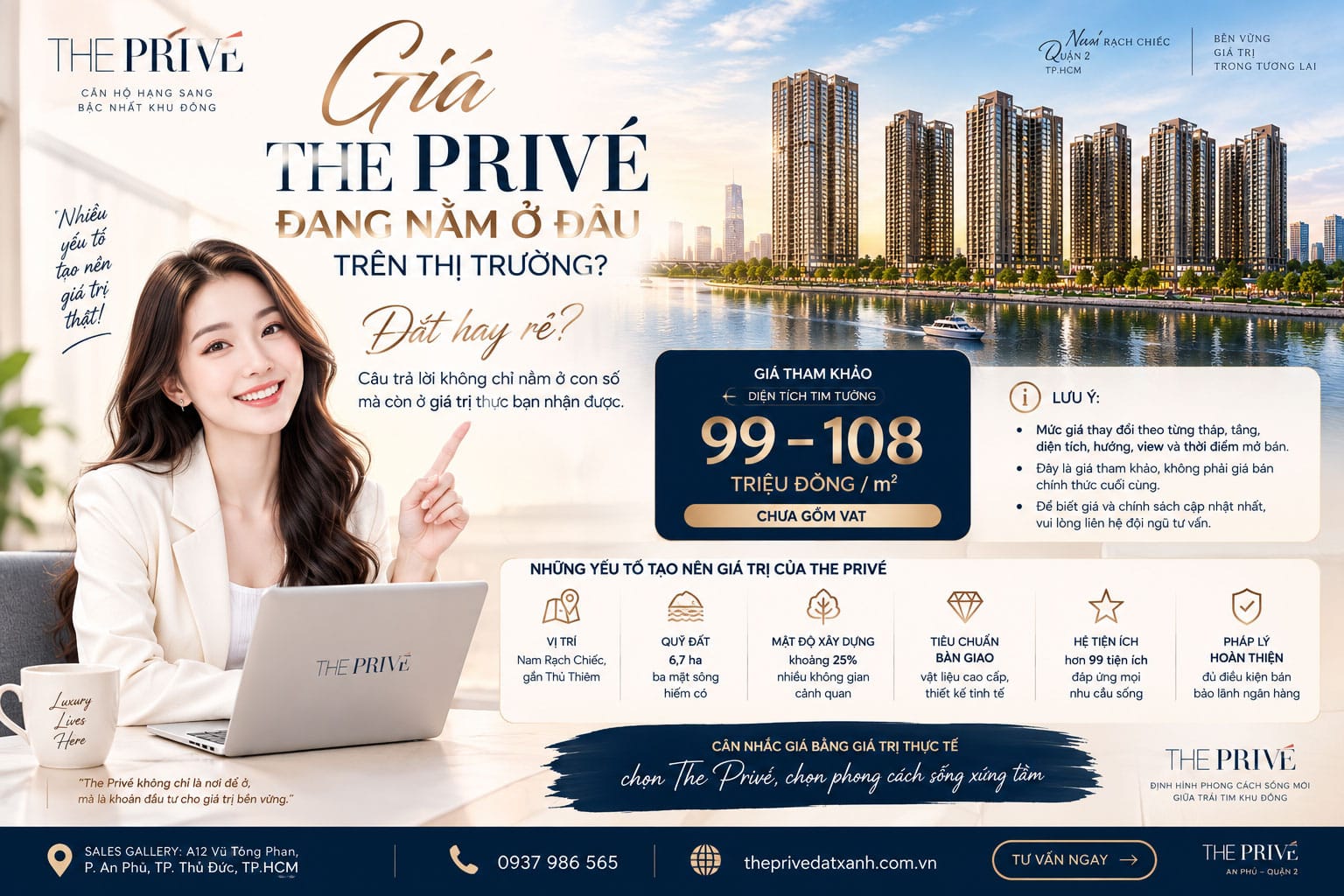 Giá bán căn hộ The Prive