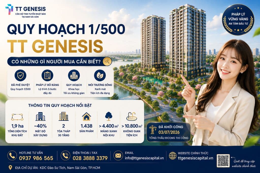 Quy Hoạch 1/500 TT Genesis Có Những Gì Người Mua Cần Biết?