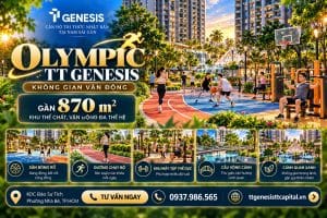 Olympic TT Genesis – Không gian vận động gần 870 m²